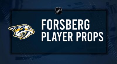 Filip Forsberg Player Prop Bets for the Predators vs. Red Wings Game - October 19