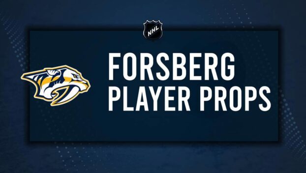 Filip Forsberg Player Prop Bets for the Predators vs. Stars Game - October 10