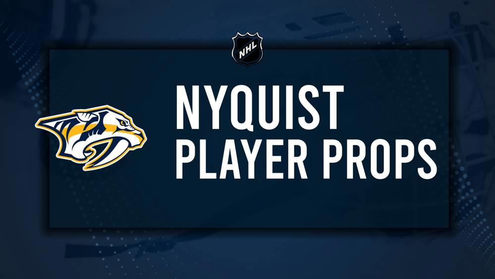 Gustav Nyquist Player Prop Bets for the Predators vs. Hurricanes Game - December 23