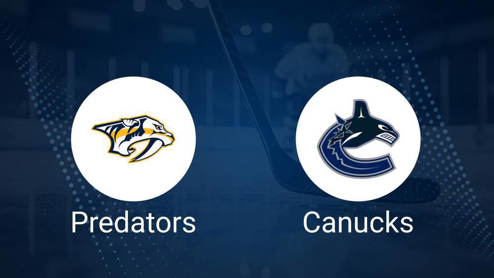 How to Pick the Predators vs. Canucks Game with Odds, Spread, Betting Line and Stats – January 29