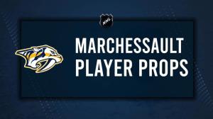Jonathan Marchessault Player Prop Bets for the Predators vs. Ducks Game - January 25
