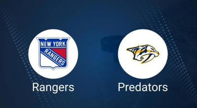 Rangers vs. Predators Injury Report Today - March 2